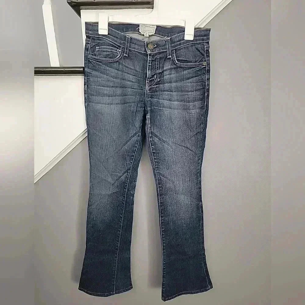 Current/Elliott 10.15.9.5 Medium Wash Pockets Flare Leg Jeans SZ 28